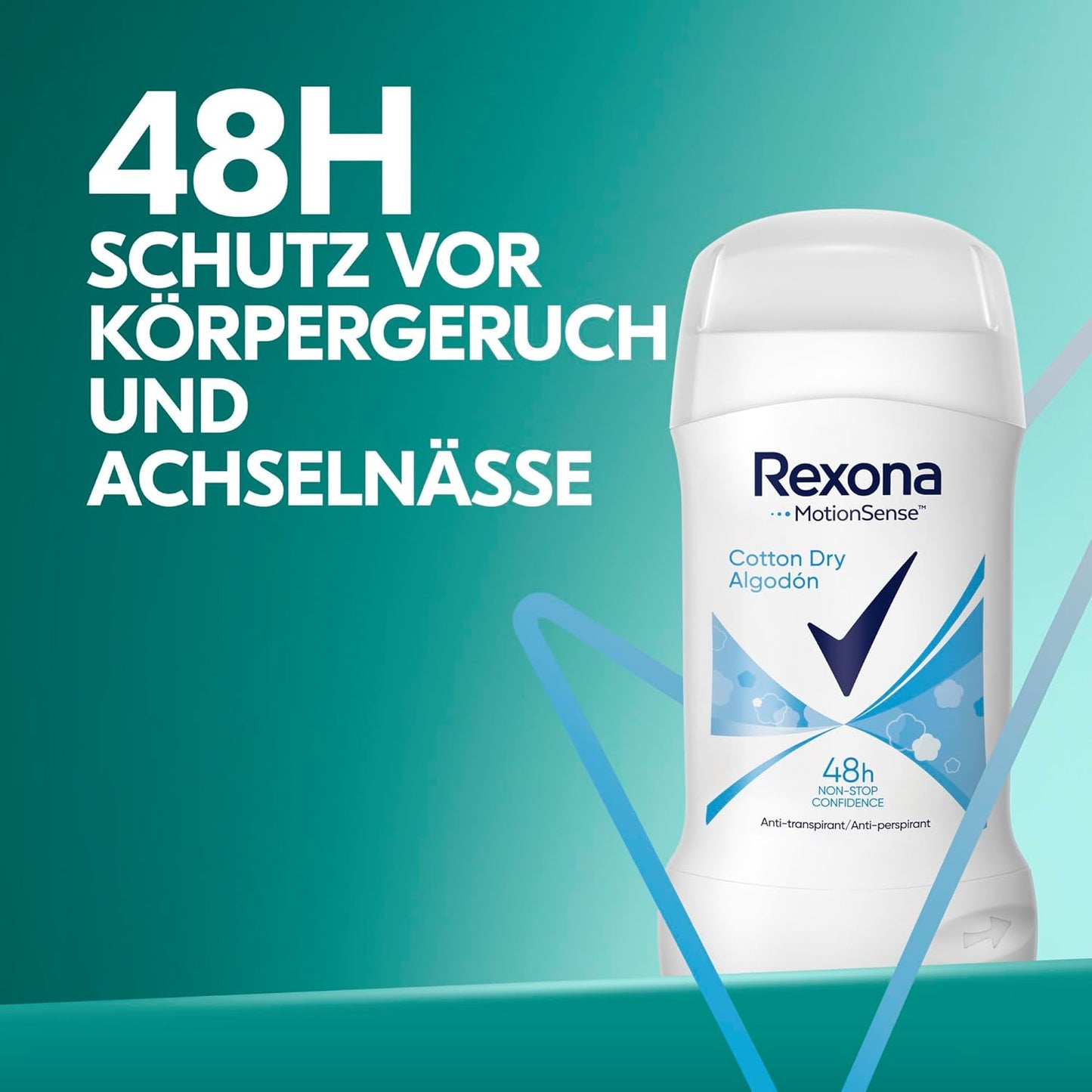 Rexona Motionsense Deo Stick Cotton Dry Antitranspirant Mit 48 Stunden Schutz Deodorant Gegen Schwitzen Und Körpergeruch 6X 40 Ml