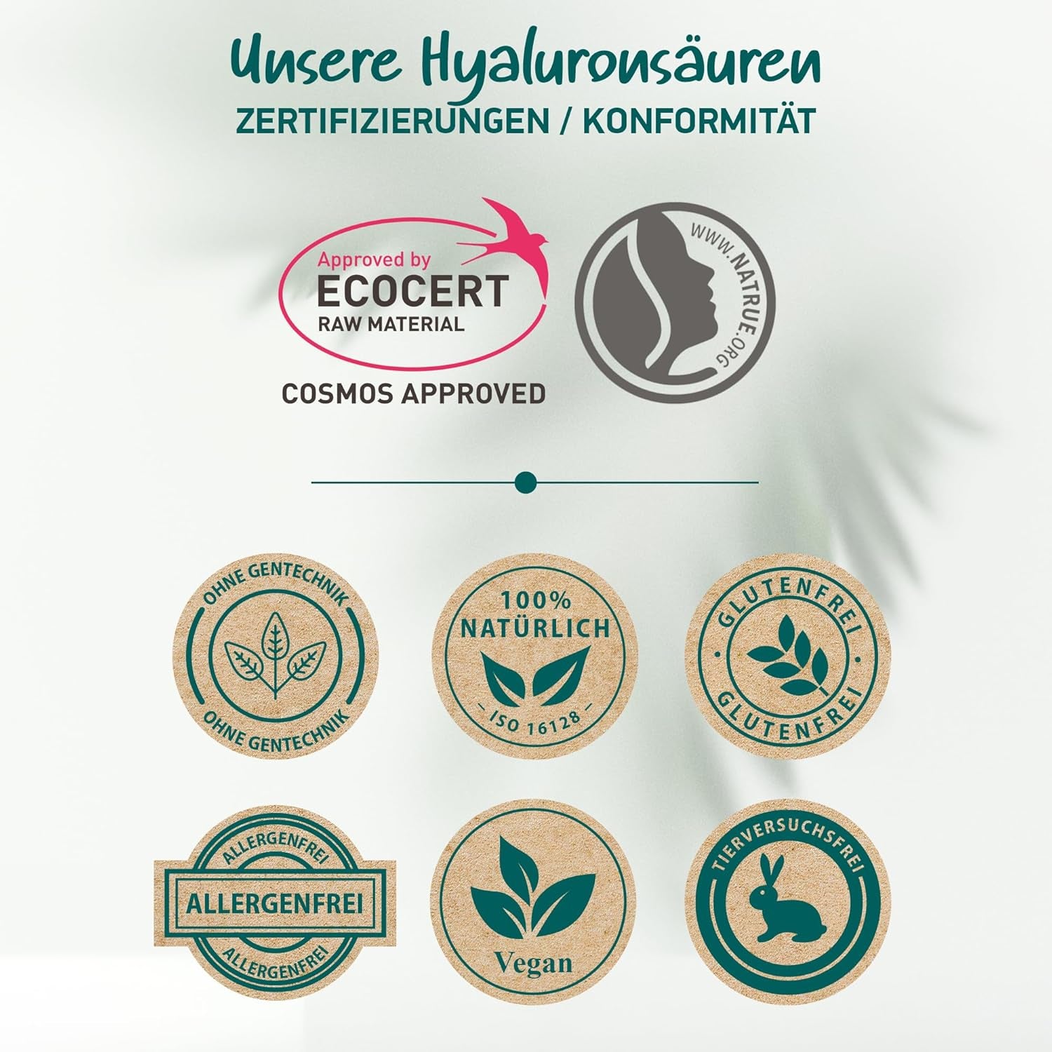 Bio Hyaluron Serum Hochdosiert - Beste Hyaluronsäure (Oligo) - 8-Fach Anti-Falten-Komplex- Mit 4 Hyalurongrößen - Frei Von Alkohol & Parfüm 100Ml - Hyaluronsäure Serum Made in Germany.